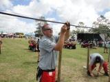 Winner Shane Munford making a sprinkler during the Isuzu Agri-sports Challenge